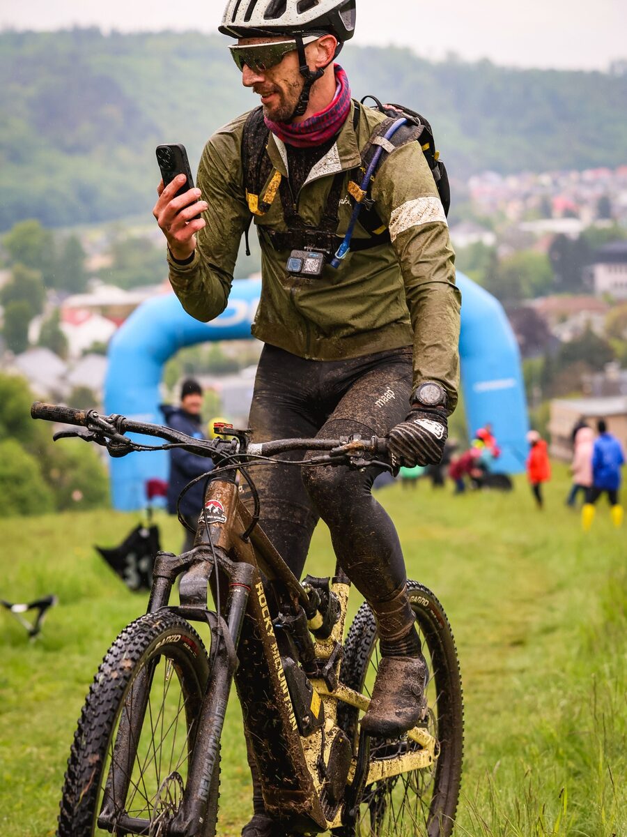 Adam Pilčík na MTB v závodě